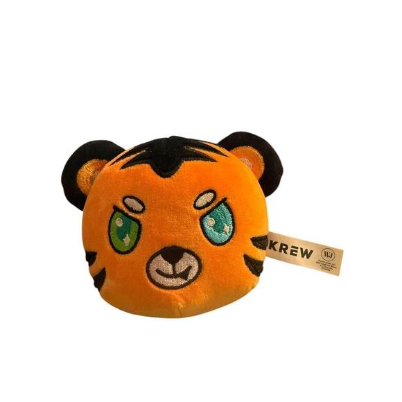 Krew District Its Funneh Draco Plush Head Orange YouTube RARE - Picture 1 of 7